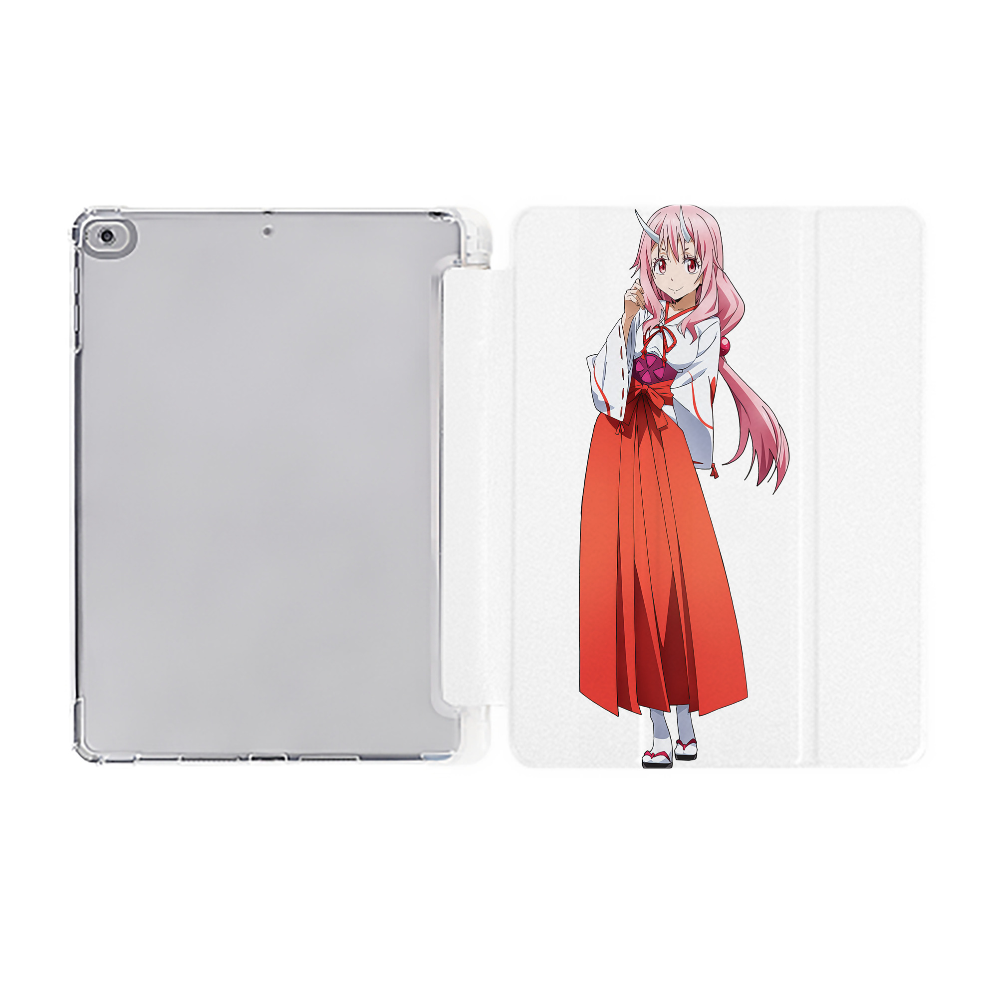 （画像用） 転スラ Regarding Reincarnated to Slime IPad ケース ペン収納付き 三つ折りスタンド PUレザー×シリコン 対応機種9.5/10.5/10.9インチ